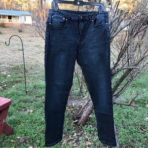 RUE 21 MENS BLACK COLOR SKINNY JEANS 32X30